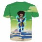 The Boondocks Huey Freeman Wearing Saiyan Armor Rap 3D T-Shirt
