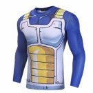 Vegeta Cell Saga Battle Saiyan Armor Long Sleeves Compression 3D Shirt