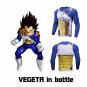 Vegeta Damaged Saiyan Armor Workout Long Sleeves Compression 3D Shirt