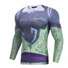 Perfect Cell DBZ Long Sleeves Skin Gear Workout Gym Compression 3D Shirt