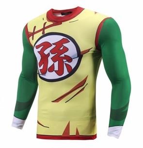 Gohan Costume Outfit Fitness Gear Workout Gym Compression 3D Shirt
