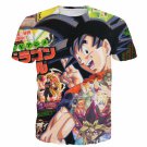 Japan Magazine Cover Style Dragonball Goku Yu-Gi-Oh Card 3D Shirt