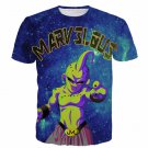 Marvelous Majin Buu Galaxy Space Dragon Ball Villain 3D T- Shirt