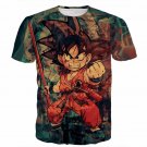 Kid Young Goku Vintage Tie Dye Painting Stylish DBZ 3D T- Shirt