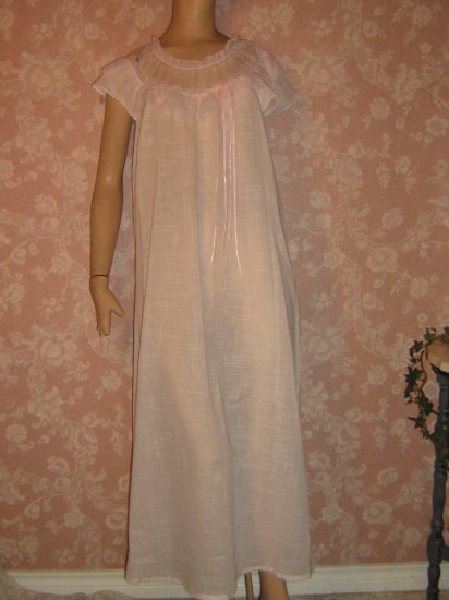Original Daygown Set- Pink Batiste with Ecru Ribbon main image 1