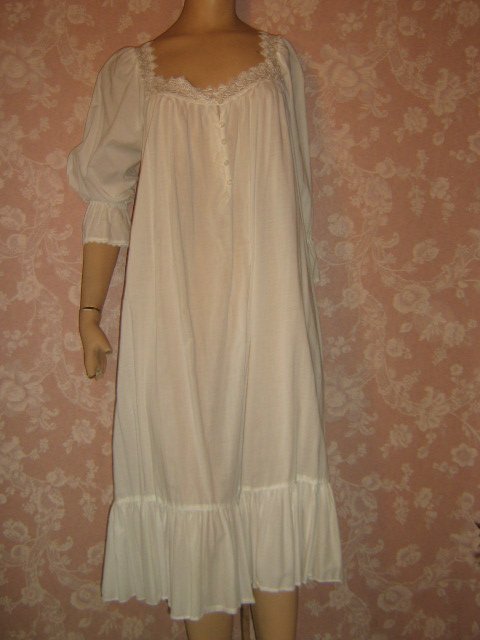 sold Victoria's Secret Vintage Nightgown Cotton Peasant Ruffles S