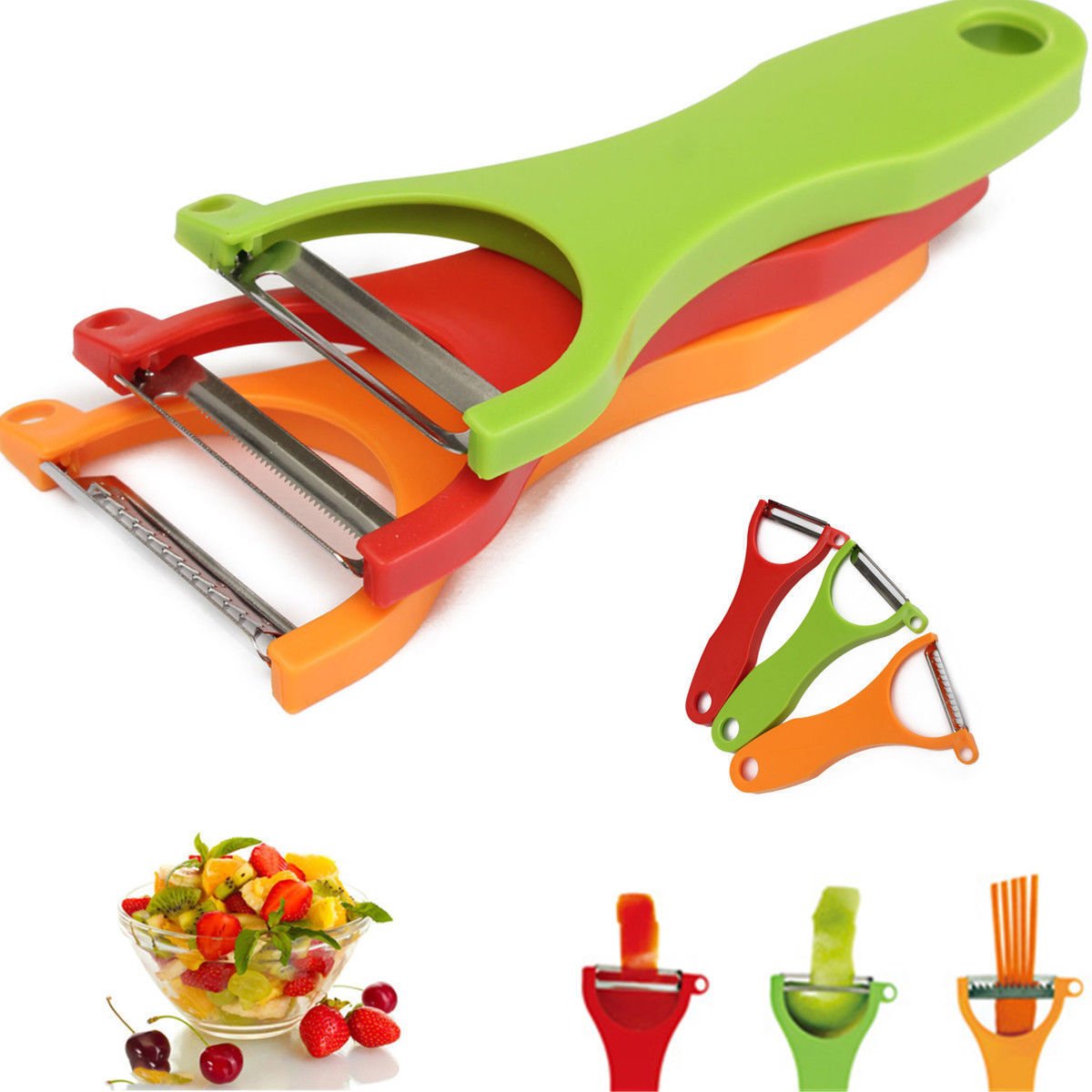 3x Vegetable Peeler Slicer Cutter New Hot