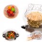 Foldable Kitchen Steam Rinse Strain Strainer Net Fry Chef Basket Cooking Tool