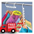 8 pcs Wonder Magic Hanger Clothes Closet Organize Hook FREE SHIPPING