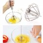 Stainless Stirrer Whisk Mixing Mixer Egg Beater Foamer Hand Rotate Kitchen