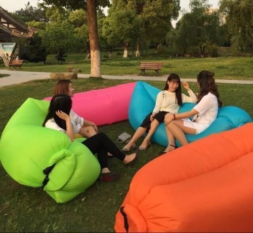 Inflatable Air Bed Sofa Camping Travel Holiday Beach Lazy Sleeping Bag