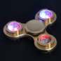 LED Light Hand Spinner Fidget Toys Aluminium Ceramic Finger Ball For Kid ADHD