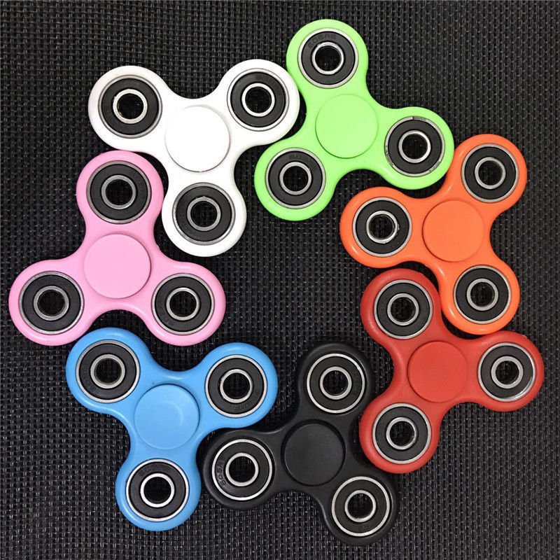 Tri Spinner Fidget Ceramic Finger Spin Stress Hand Desk Toy EDC free shippin8