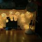 2M Rattan Ball LED String Light Warm White Fairy Light Holiday For Christmas
