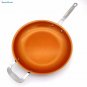 Titanium Steel Frying Pan Ceramic Infused Non Stick Copper Induction 12 Inches