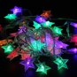 2.5M 6W 20LED Copper Star Curtain String Lights LED Fairy Lighting Christmas