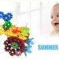 300 pcs Kid Baby Cute Snowflake Creative Building Blocks Educational Toys 2017
