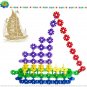 300 pcs Kid Baby Cute Snowflake Creative Building Blocks Educational Toys 2017
