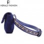 Waist Bag Women Purse Small Wallet New Fashion Chain Belt Blue Fanny Pack