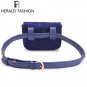 Waist Bag Women Purse Small Wallet New Fashion Chain Belt Blue Fanny Pack