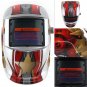 Silver Iron Man Adjust Solar Auto Darkening TIG MIG Grinding Welding Helmets