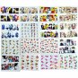 100sheets Mixed Flowers Cartoon Nail Art Water Transfer Stickers Full Cover