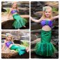 The Little Mermaid Kids Costume Princess Ariel Cosplay Fancy Dress for Girl Kids
