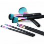 New Make up Brushes Set 7pcs Rainbow Spectrum Set Brushes Ombre Set with Bag