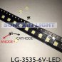60pcs LG Innotek LED LED Backlight 2W 6V 3535 Cool white LCD Backlight for TV TV