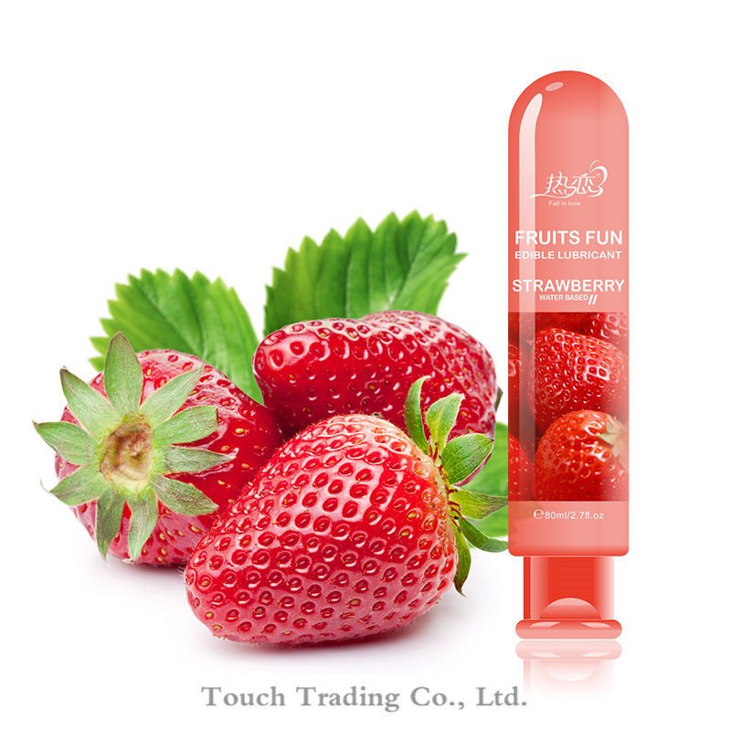 Strawberry water based lubricant vagina anal sex lube gay lubricante adult oil