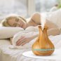 400ml Aroma Essential Oil Diffuser Ultrasonic Air Humidifier Wood Grain 7 Color
