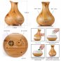 400ml Aroma Essential Oil Diffuser Ultrasonic Air Humidifier Wood Grain 7 Color