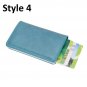 Pop-up Credit Card Holder Metal RFID Blocking Wallet Money Clip Faux Leather