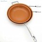 Slippy Non-stick Cooper Frying Pan Ceramic Coating Induction 10inch 12inch Chef