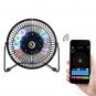 Digoo Fan 6'' USB Portable Rechargeable Metal Electrical Rotatable Cooling Vent