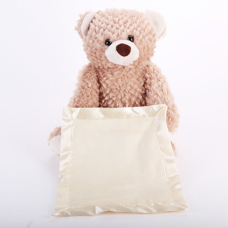Peek a Boo Teddy Bear Play Hide And Seek Lovely Cartoon Stuffed Teddy Bear 30cm