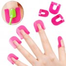 Yueton 26pcs Reusable Soft Plastic Nail Polish Stencil 10 Sizes Protector nail