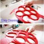 2017 Upgrade Pancake Molds Silicone 7 Circles Reusable Non Stick Egg Mold Ring