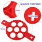 2017 Upgrade Pancake Molds Silicone 7 Circles Reusable Non Stick Egg Mold Ring