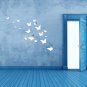 Soledi 3D Mirror Wall Sticker Silver Butterfly Removable Wall Decal DIY Living R