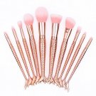 10psc Makeup Brush Set Professional Cosmetic Tools rosegold brashes gift for her