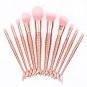 10psc Makeup Brush Set Professional Cosmetic Tools rosegold brashes gift for her