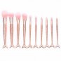 10psc Makeup Brush Set Professional Cosmetic Tools rosegold brashes gift for her