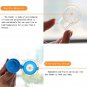 Biubee Baby Food Feeder-Silicone Teether Nibbler Fresh Fruits Vegetable Blue M