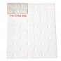 Peel and Stick 3D Wall Panels Wall Decor, White Brick Wallpaper 1Ft x 0.5Ft Samp
