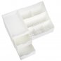 Mantello Makeup Vanity Organizer White w/9 Compartments, Makeup Organizer Storag