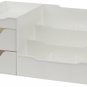 Mantello Makeup Vanity Organizer White w/9 Compartments, Makeup Organizer Storag