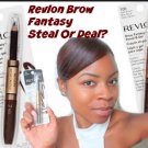 2 in 1 Revlon Brow Fantasy Pencil Gel by ColorStay, Dark Brown + sexsy eyeliner