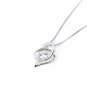Sterling Silver Necklace Gift for Her I Love You Heart Pendant Birthday Wife Mom