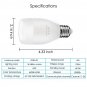 Wi-fi Smart LED Light Bulb Adjustable Multicolor 6W Bluetooth Smartphone free AP